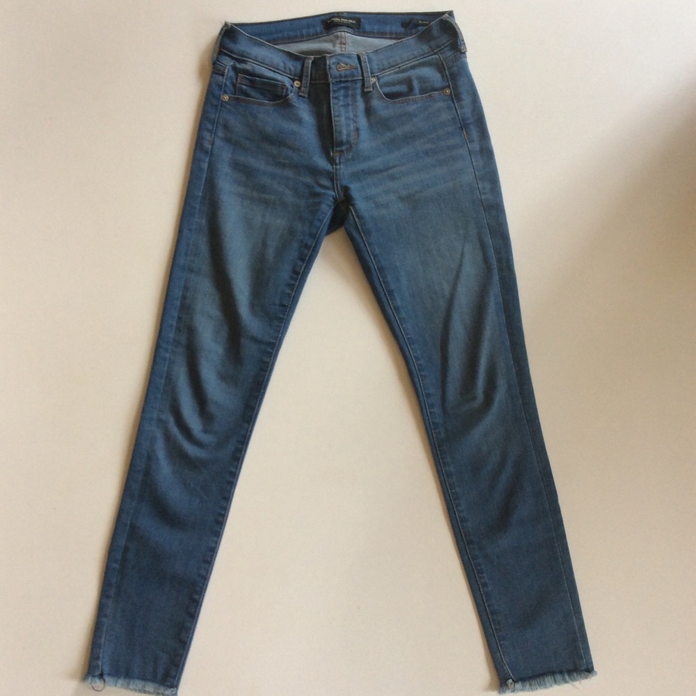Banana Republic light wash jeans.